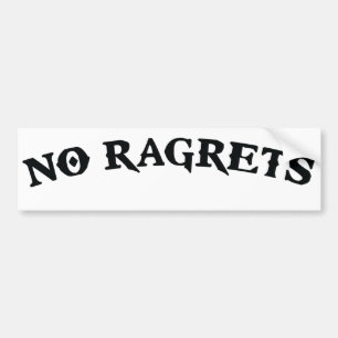 Geen vervallen betreurt Tattoo Bumpersticker