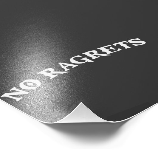 Geen vervallen betreurt Tattoo Foto Afdruk (Hoek)