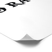 Geen vervallen betreurt Tattoo Poster (Hoek)