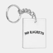 Geen vervallen betreurt Tattoo Sleutelhanger (Voorkant Links)