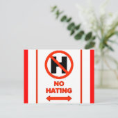 GEEN VERWARMING BRIEFKAART (Staand voorkant)