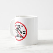 Geen verzekering koffiemok (Voorkant links)