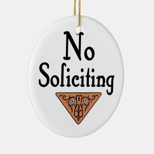 geen verzoek keramisch ornament (Rechts)