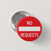 GEEN VERZOEK OM Button #2 (Voorkant /achterkant)