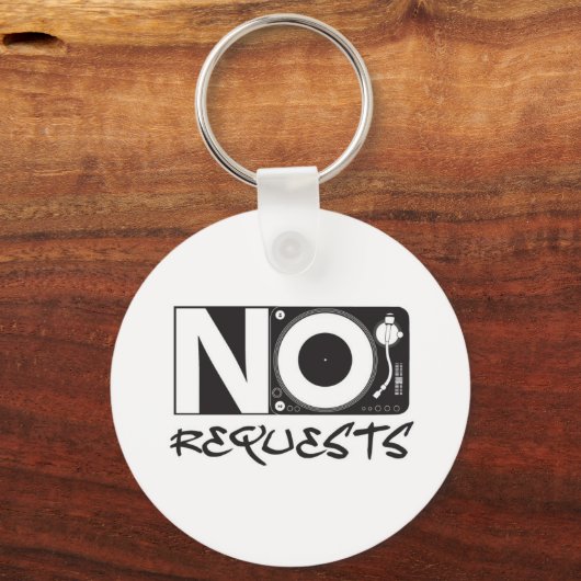 Geen verzoeken sleutelhanger (Voorkant)