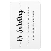 Geen verzoekend teken, leveringen welkom deur magneet (Verticaal)