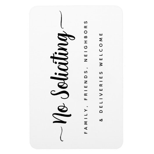 Geen verzoekend teken, leveringen welkom deur magneet (Verticaal)