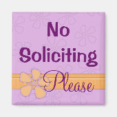 Geen verzoekend teken voordeurmagneet magneet (Voorkant)