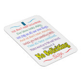 Geen verzoekende tekenmagneet magneet (Rechterzijde)