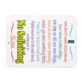 Geen verzoekende tekenmagneet magneet (Horizontaal)