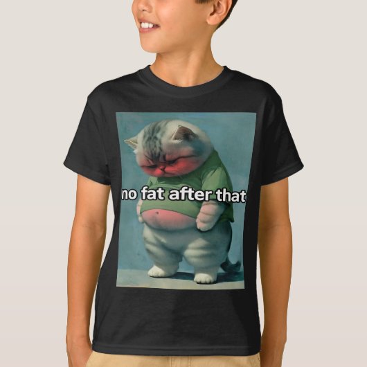 geen vet daarna t-shirt (Voorkant)