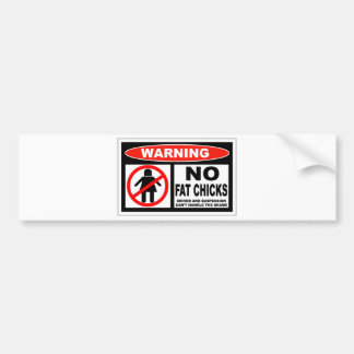 Geen vetkuikens bumpersticker
