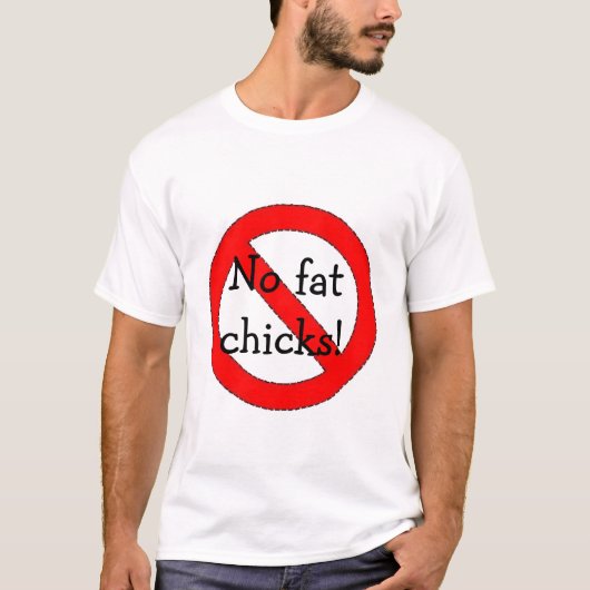 Geen vetkuikens T-shirt (Voorkant)