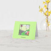 Geen vierkant Zone Hilarious Cartoon Note Kaart (Gele Bloem)