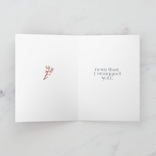 Geen vis in het Zee jubileum / liefdeskaart Kaart (Binnen)