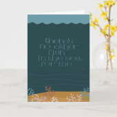 Geen vis in het Zee jubileum / liefdeskaart Kaart (Gele Bloem)