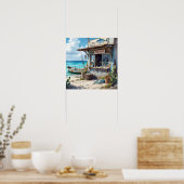 Geen vis vandaag bonaire poster (Keuken)
