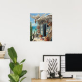 Geen vis vandaag bonaire poster (Thuiskantoor)