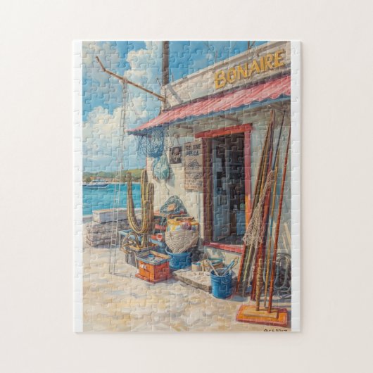 Geen vis verkocht uit bonaire legpuzzel (Verticaal)