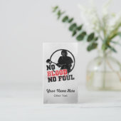 Geen Visitekaartjes met aangehechte lacrosse (Staand voorkant)