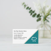 Geen Visitekaartjes van de pijntandartsdienst (Staand voorkant)