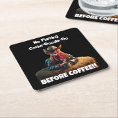 Geen vlammende Cocka-Doodle-Do Kartonnen Onderzetters (Schuin)