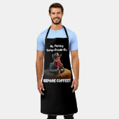 Geen vlammende Cocka-Doodle-Do Schort (Gedragen)