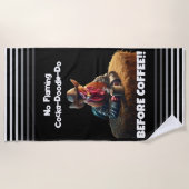 Geen vlammende Cocka-Doodle-Do Strandlaken (Voorkant)