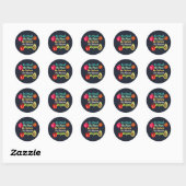 Geen vlees Geen Gezegde van de pijnboom Ronde Sticker (Vel)