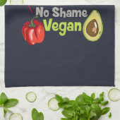 Geen vlees Geen Gezegde van de pijnboom Theedoek (Gevouwen)