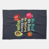 Geen vlees Geen Gezegde van de pijnboom Theedoek (Horizontaal)