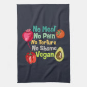 Geen vlees Geen Gezegde van de pijnboom Theedoek (Verticaal)