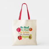 Geen vlees Geen Gezegde van de pijnboom Tote Bag (Achterkant)