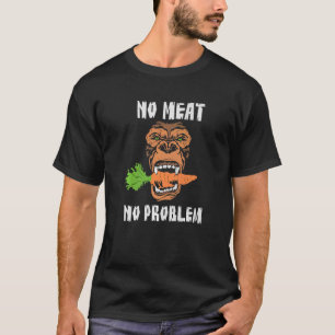 Geen vlees Geen probleem Gewichtsverlies Gym Stert T-shirt