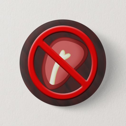 Geen vleesButton 02 Ronde Button 5,7 Cm (Voorkant)