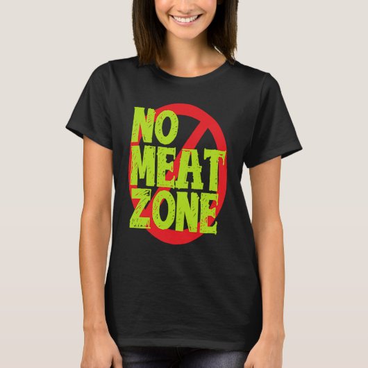 Geen vleeszone vegan t-shirt (Voorkant)