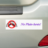 Geen vleibogen, geen vleibogen! bumpersticker (Op auto)
