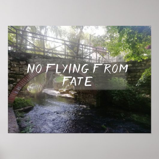 Geen vliegen van het poster van de overbruggingsro (Voorkant)