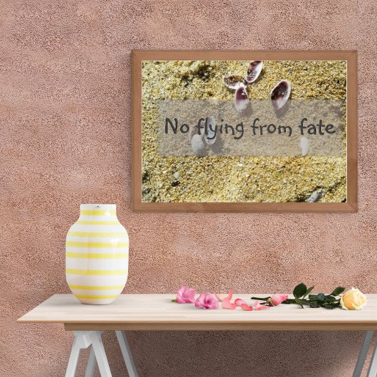 Geen vliegen vanuit de wijsheid van het gezegde po poster