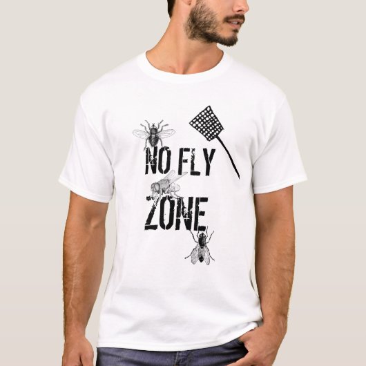 GEEN VLIEGGEBIED T-SHIRT (Voorkant)