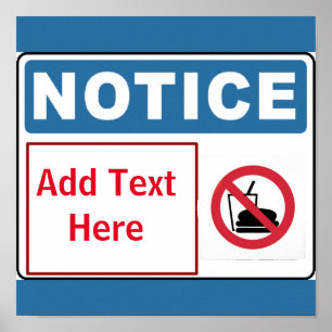 Geen voedsel op gebouwen, voeg tekst toe, teken poster