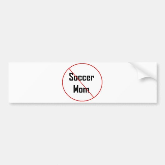 Geen Voetbal Mam Bumpersticker (Voorkant)