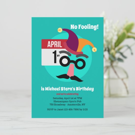 Geen vogelfeest kaart (Staand voorkant)