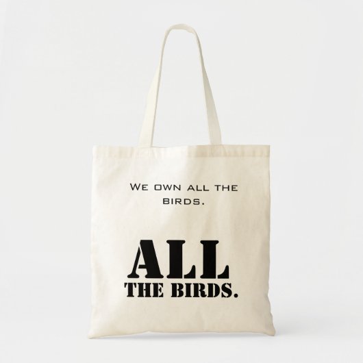 Geen vogels voor jou tote bag (Voorkant)