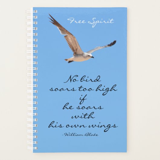 Geen vogelzeugen te hoog Vogelvrij Blauw Planner (Voorkant)