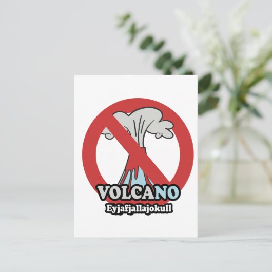 GEEN VOLCANO BRIEFKAART (Staand voorkant)