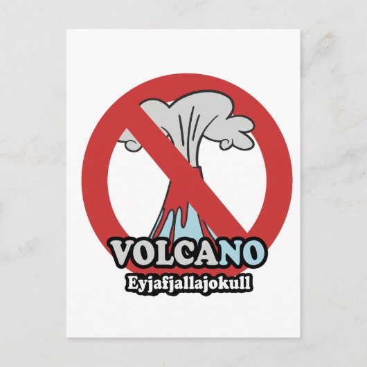 GEEN VOLCANO BRIEFKAART (Voorkant)