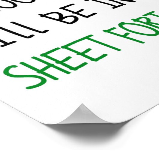 Geen volwassen Poster (Hoek)