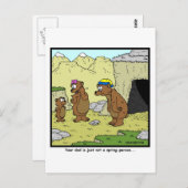 Geen voorjaarspersoon briefkaart (Voorkant / Achterkant)