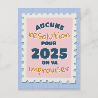 Geen voornemens dit jaar briefkaart